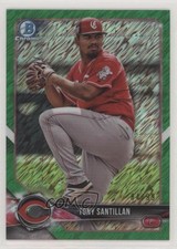 2018 Bowman Chrome Green Shimmer Refractor 84/99 Antonio Santillan Tony 00jz