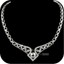 thumbnail 1 - 18k white gold simulated diamond pendant wedding party necklace luxury amazing