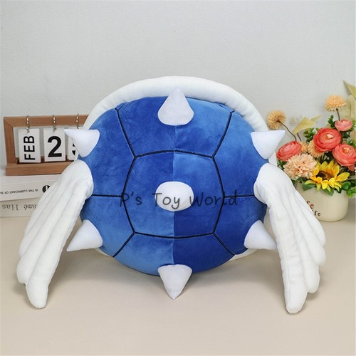 Blue Spiny Shell 46CM Pillow Cushion Plush Doll Figure Toy #SM - Picture 3 of 7