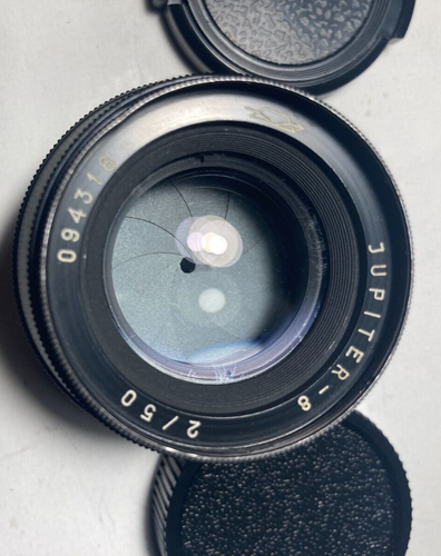 JUPITER 8 Black lens 50mm f2 M39 mount Leica Portrait manual Sonnar Rangefinder - Picture 9 of 13