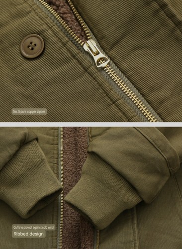 U.S.N. Navy A-2 Retro American Military Whipcord Jungle Cloth Deck Jacket Coat - Picture 15 of 20