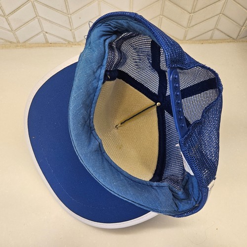 vintage KAUFFMAN PETITTE COOK Snapback 3 Stripe Hat Keith SPRINT CAR RACING - Picture 3 of 4