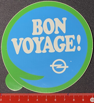 Aufkleber/Sticker:  Opel Bon voyage   (O5-4-39-2$)