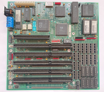 MG GC113 286 Motherboard w/ N80286-12 CPU, 287 FPU and 640KB RAM Tested Working