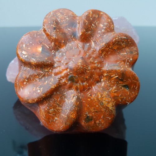 Large Orgone Energy 23k Gold Towerbuster Grounding EMF Shungite Quartz 85x25mm - Picture 9 of 10