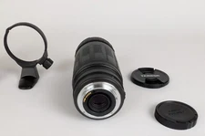 Near MINT Tamron AF 200-400mm f/5.6 75DE LD IF for Canon EF w hood, tripod ring