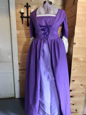 18th century colonial 1700s polonaise revolutionary war gown