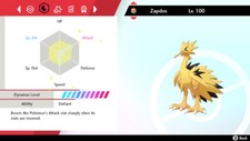 Galarian Zapdos (Square ✨Shiny✨) Pokemon Sword and Shield 6IV The Crown Tundra