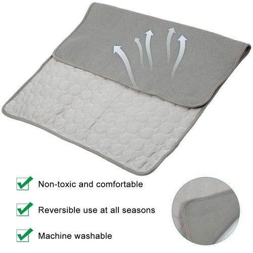 Large Pet Cooling Mat Cool Gel Pad Comfortable Cushion Bed for Summer Dog Cat US - Picture 5 of 7