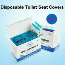 50pcs Disposable Toilet Seat Cover Protective Film Travel Bathroom Supplies