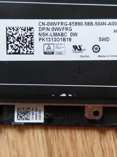 Dell Latitude E7250 E5250 Svensk Blacklite Keyboard + Frame QWERTY 0WVFRG - Photo 4/4