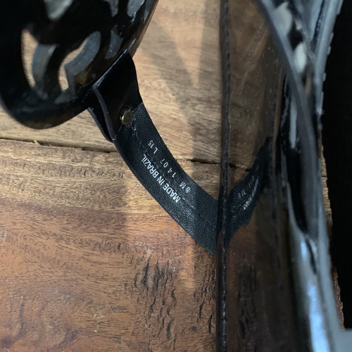 Tory Burch Miller Black Patent Leather Sandals 8 - Bild 11 von 13