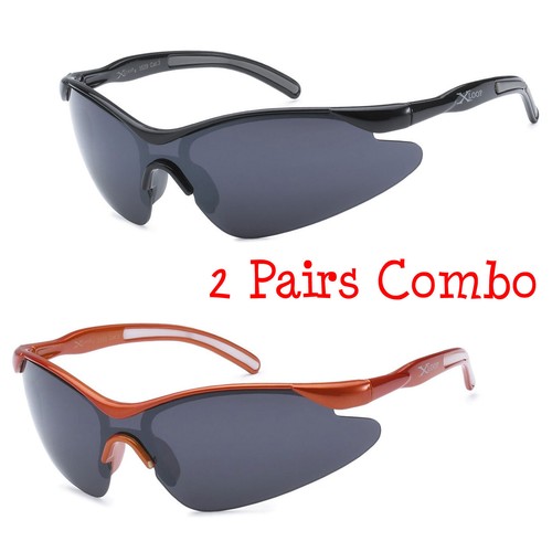 2 Pairs Kids X-Loop Sports Sunglasses Boys Girls 8 Color Available Pick Your Own - Picture 11 of 14