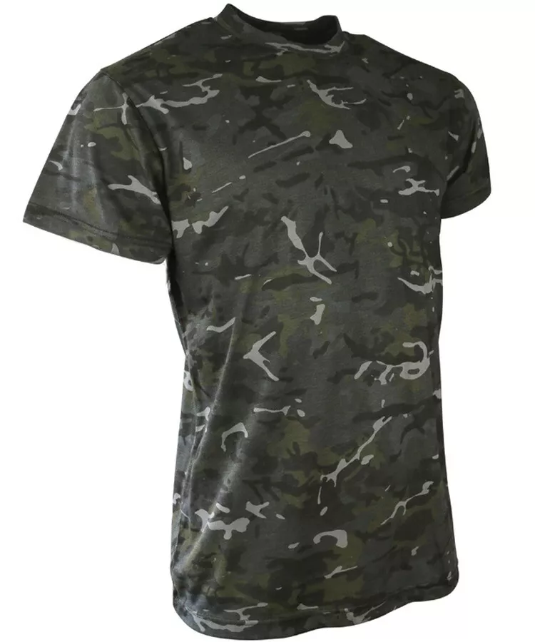 Kids BTP Black Camo T shirt Boys Cadet Military Army Soldier Outfit Airsoft Tee