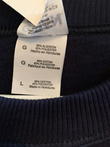 ¡NUEVO! SUDADERA LEGOLAND CALIFORNIA Azul Marino Cuello Redondo Adulto Talla Grande - con Etiquetas - Imagen 5 de 6