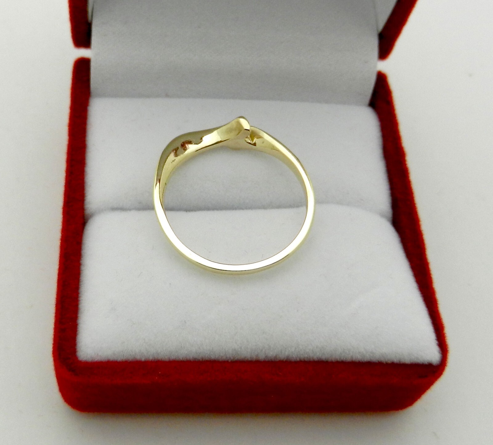 Solid 14k Gold Wedding Ring Guard Support Curved … - image 4