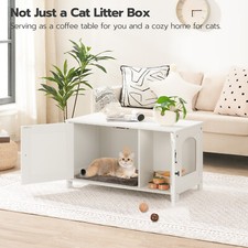 Cat Litter Box Enclosure Bedside Table Indoor Bench Cat Washroom Cat House