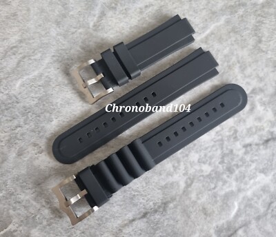 Genuine OEM Tudor Pelagos 22mm Black Rubber/Titanium Full