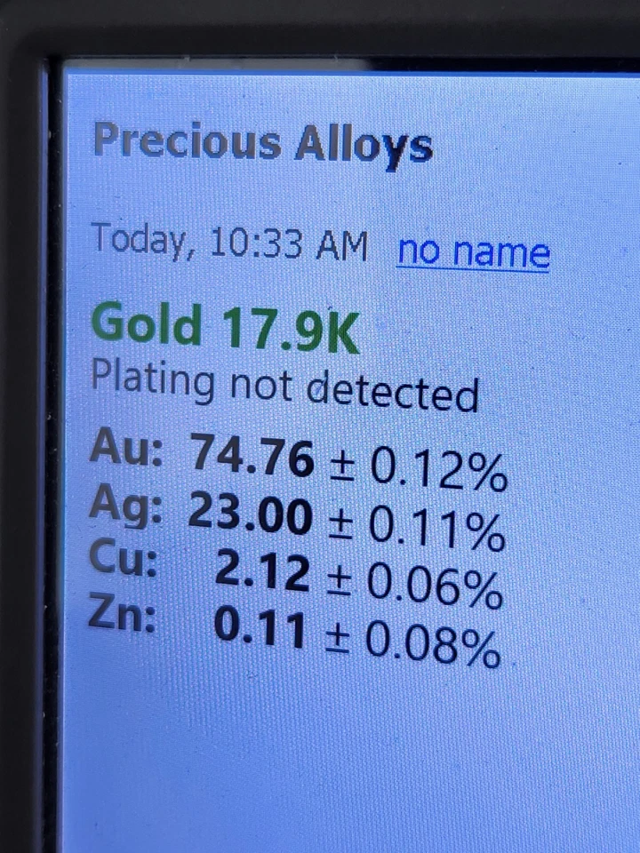 华丽 18 天金木槿花 0.08 克拉 钻石吊坠 * 无链 * — 第 2/4 张图片