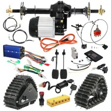 Go Kart Rear Axle Kit Wheel Snow Sand Tracks 72V 1500W Differential Motor DIY
