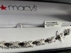 MACY'S DIAMOND ACCENT FINE SILVER PLATE TENNIS BRACELET  NEW IN BOX JEWELRY — photo 6