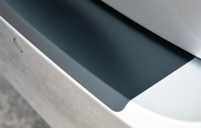 Ladekantenschutz für MERCEDES E KLASSE S212 KOMBI Schutzfolie Schwarz Matt 160µm