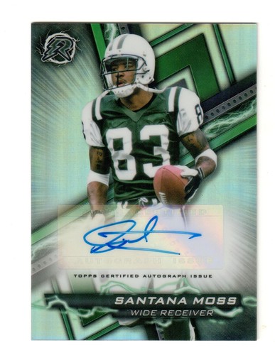 SANTANA MOSS 2024 TOPPS RESURGENCE REFRACTOR / AUTO $30.00 NEW YORK JETS