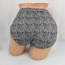 Hanes Leopard Print Panties Briefs 8 XL Soft Silky