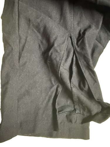 NO BOUNDARIES Black Stretch Millenium Skinny Pant Front Slit- Side Zip M 7/8 #GK - Picture 4 of 4