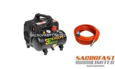 SILENT AIR COMPRESSOR - EVOLVE ULTRA QUIET  - 6 LITRE WITH 10M AIR HOSE