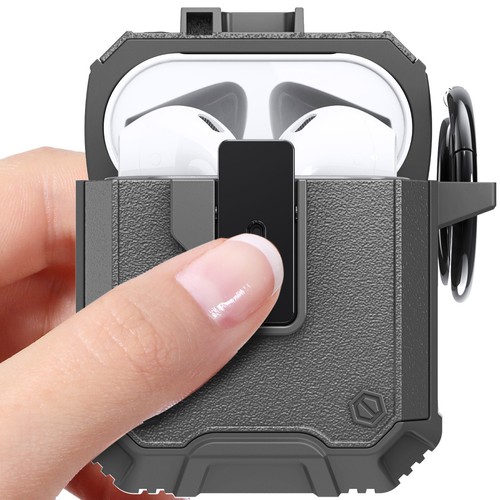 For Apple Airpods 3 2 1 / Airpods Pro Shockproof Hard Hybrid Keychain Case Cover - 第 10/28 張圖片