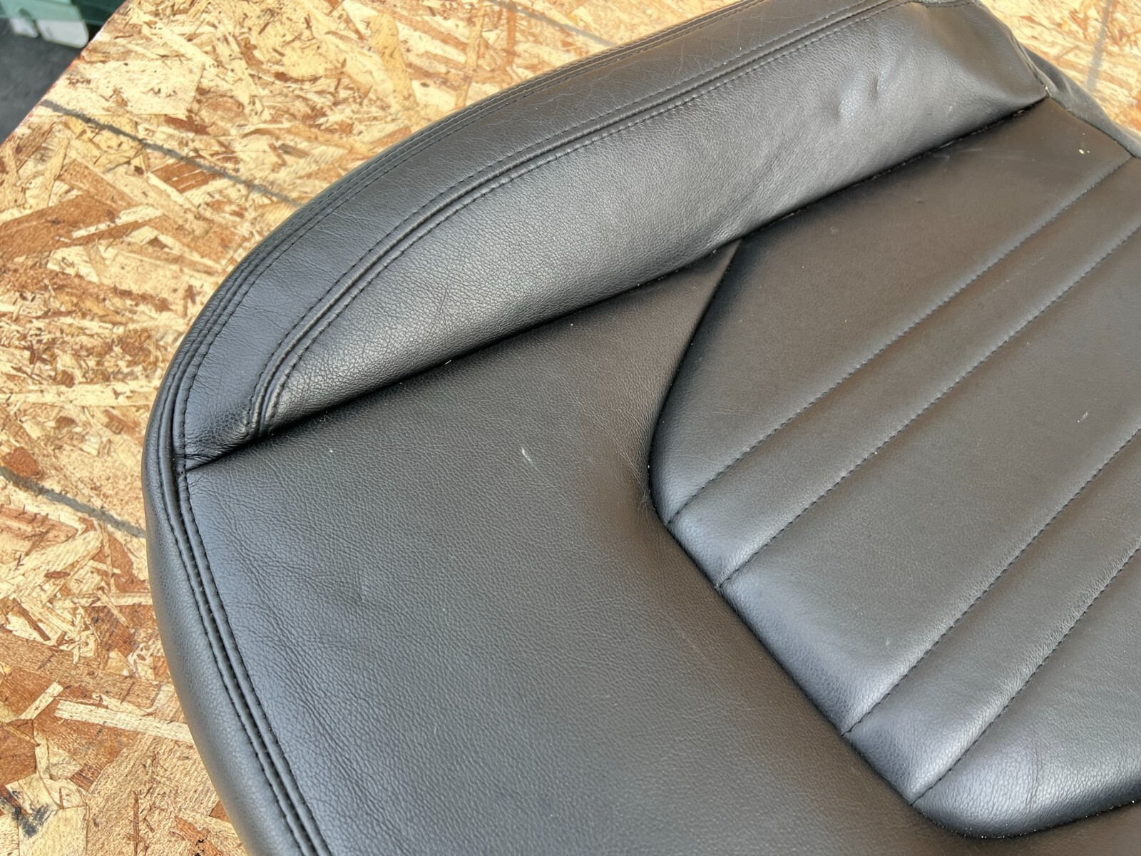 FRONT RIGHT LOWER LEATHER SEAT CUSHION BLACK OEM 44K 14-19 MASERATI GHIBLI Q4