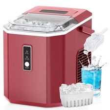 Countertop Ice Maker 26 lbs/Day Portable Self-Cleaning, 9 Bullet Ice in 6 Min