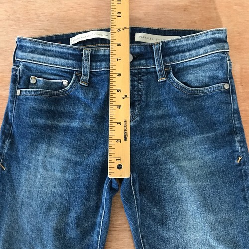 Pilcro and the Letterpress Parallel Straight Leg Jeans Damen 26P Blau Distressed - Bild 8 von 13