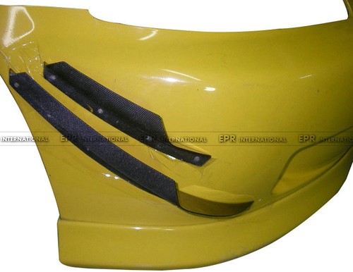 For Honda Civic EK9 Carbon Fiber Front Bumper Canards Splitter Wing Parts 4pcs - Picture 2 of 12