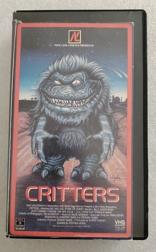 Critters VHS 1986 - Red Label New Line Vintage Horror Movie