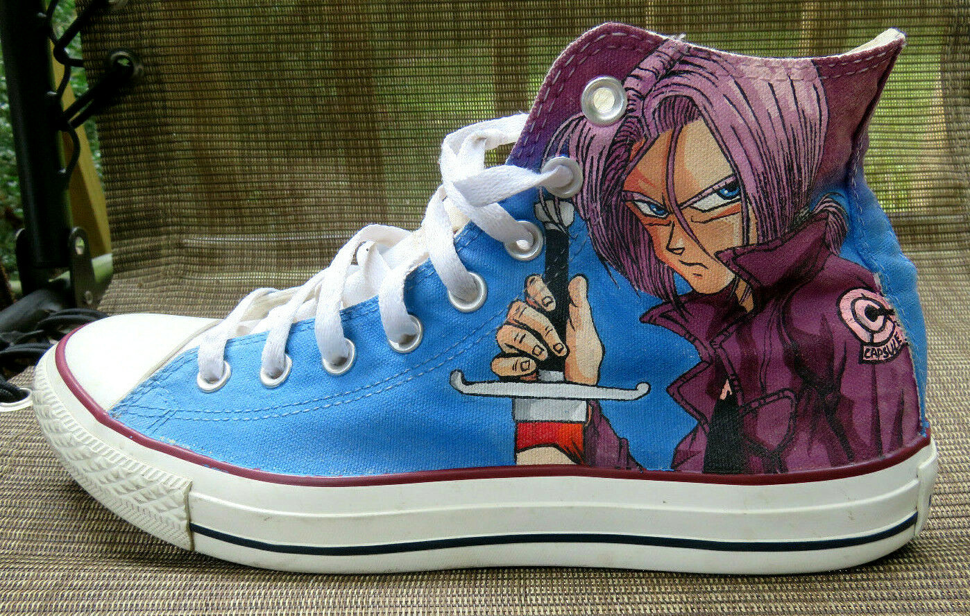 Dragon Ball Z Chuck Taylor Converse All Star High Top Shoes M8/W10  Trunks+Vegeta | eBay
