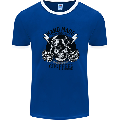 Hecho a Mano Helicópteros Motero Moto Bicicleta Hombre Ringer Camiseta - Imagen 17 de 50