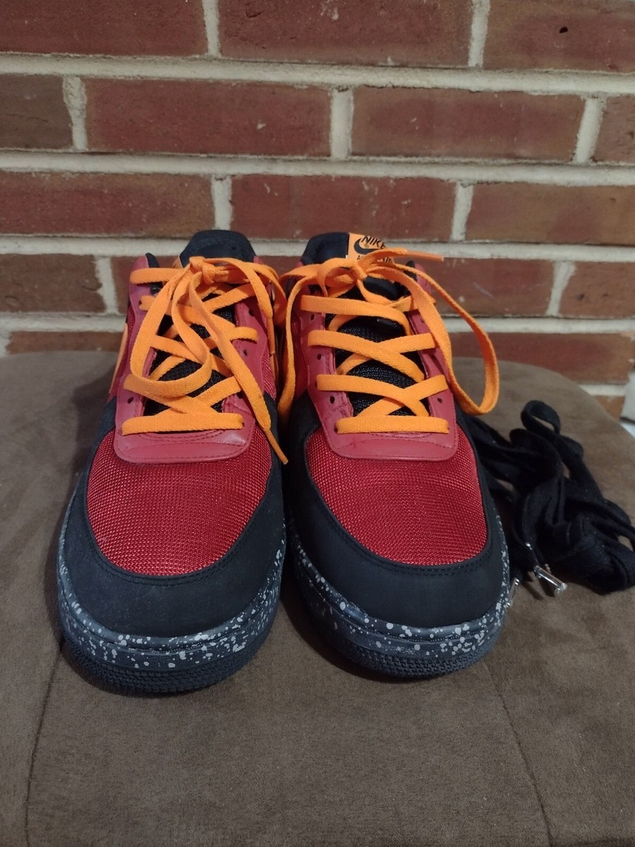 Nike Air Force One 1 Premium Black Mandarin 315180 681 Size 13