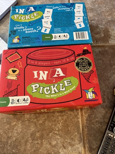 In A Pickle Game 2004 Gamewright The What s In A Word Family Game EUC 
