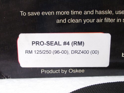 96-03 Suzuki RM125 RM250 PC Racing Pro-Seal Air Filter Base Gasket Seal PC4 - Picture 4 of 6