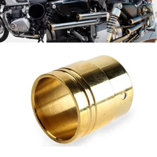 1-7/8" Brass Custom Motorcycle Exhaust Tip Inlet Muffler Pipe End Cap Trim New!