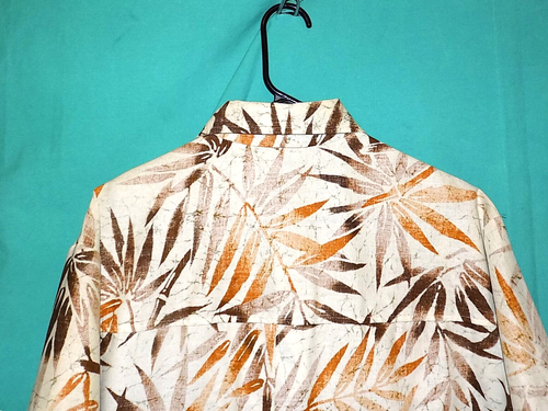 Excelente! CAMISA HAWAIANA VINTAGE AÑOS 60 MCINERNY, ANILLOS DE LATÓN EN BOLSILLOS, DAGA, XL - Imagen 10 de 11