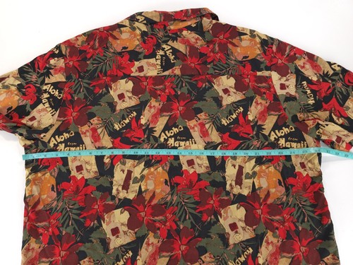 Camisa Munsingwear De Colección Viscosa Retro Arte Floral Niña Hawaiana Campamento Isla Para Hombres XL - Imagen 9 de 13