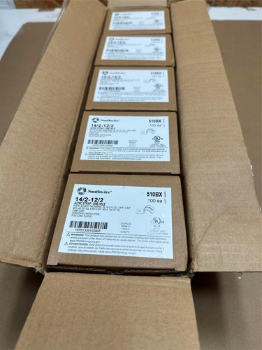 500x Pack Lot Southwire 510BX 14/2-12/2 1/2" Conduit AC/MC Strap One Hole - Picture 2 of 4