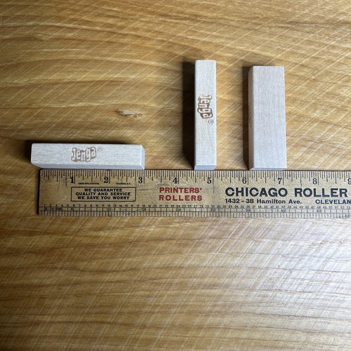 Jenga Classic Game Replacement Parts Pieces Wooden Blocks Lot Of 3 - Picture 3 of 3