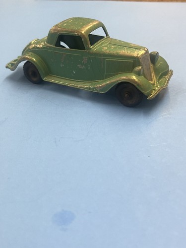 Hubley Toy 1934 Ford Coupe Auto #404 mit original grünem Lack 5,5" lang Oldtimer - Bild 1 von 15