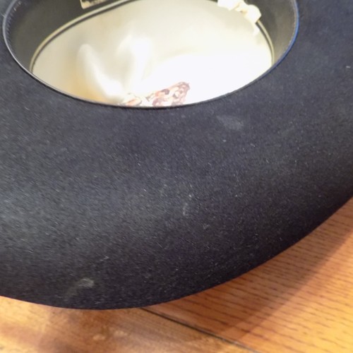 VTG Stetson Cowboy Hat 4X Beaver John B. Stetson Company Black leather band - Picture 21 of 24