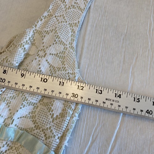 Womens Vintage Light Green Dress Measurements In Photos Cute Vintage Dress - Picture 14 of 23