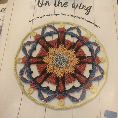 On The Wing, Mandala, 4-fädige Häkelanleitung, Geschenkidee, Stash Buster Dream